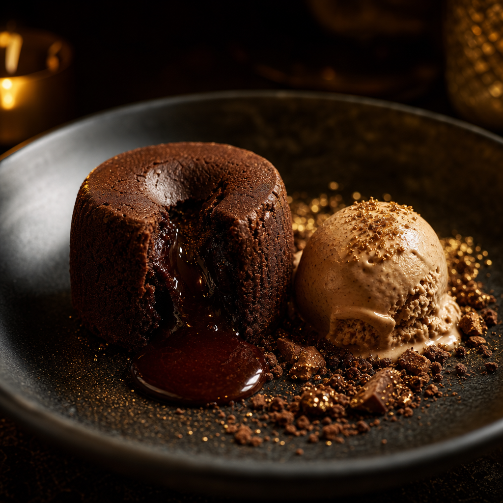 Chocolate fondant dessert
